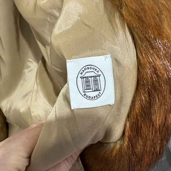 NANUSHKA (xs) NEW with tags Longline faux fur in rusty brown - Picture 12 of 14